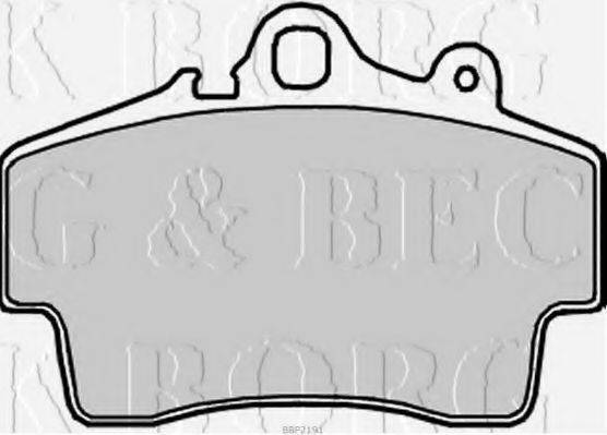 BORG & BECK BBP2191 Комплект гальмівних колодок, дискове гальмо