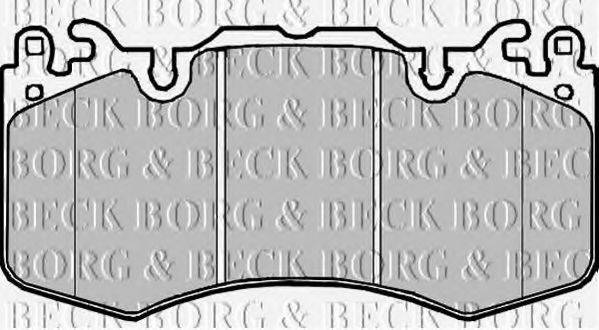 BORG & BECK BBP2216 Комплект гальмівних колодок, дискове гальмо