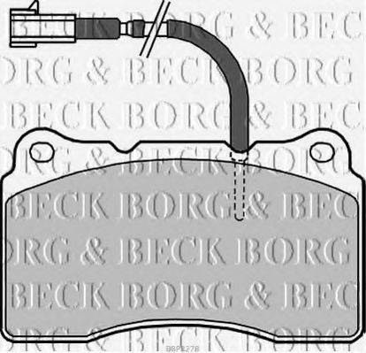 BORG & BECK BBP2278 Комплект гальмівних колодок, дискове гальмо
