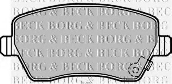 BORG & BECK BBP2297 Комплект гальмівних колодок, дискове гальмо
