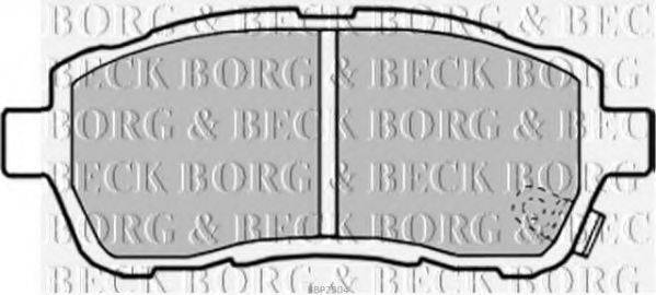 BORG & BECK BBP2304 Комплект гальмівних колодок, дискове гальмо