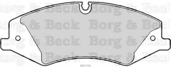 BORG & BECK BBP2306 Комплект гальмівних колодок, дискове гальмо