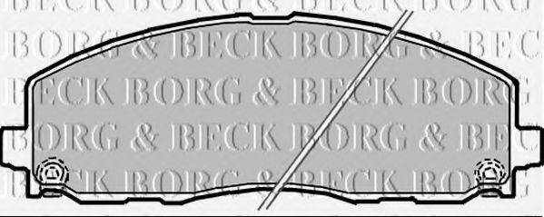 BORG & BECK BBP2342 Комплект гальмівних колодок, дискове гальмо