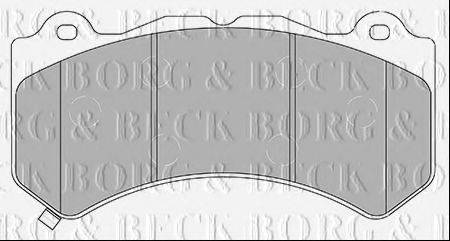 BORG & BECK BBP2436 Комплект гальмівних колодок, дискове гальмо