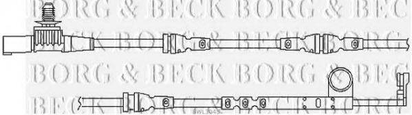 BORG & BECK BWL3045 Сигналізатор, знос гальмівних колодок