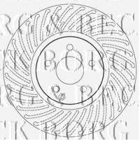 BORG & BECK BBD5812S гальмівний диск