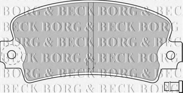 BORG & BECK BBP1233 Комплект гальмівних колодок, дискове гальмо
