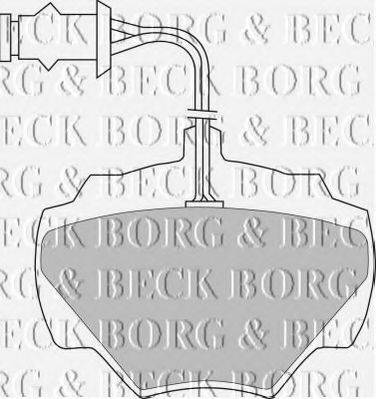 BORG & BECK BBP1279 Комплект гальмівних колодок, дискове гальмо