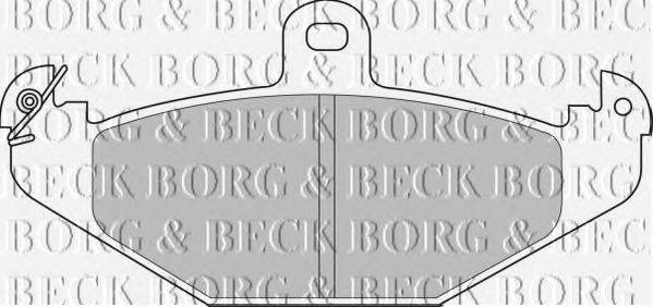 BORG & BECK BBP1478 Комплект гальмівних колодок, дискове гальмо