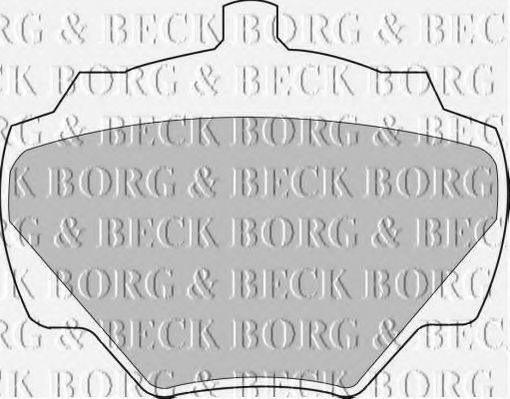 BORG & BECK BBP1528 Комплект гальмівних колодок, дискове гальмо