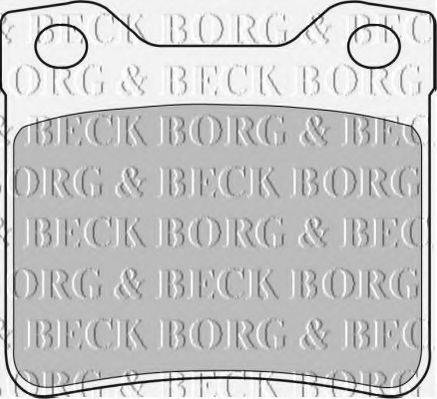 BORG & BECK BBP1537 Комплект гальмівних колодок, дискове гальмо