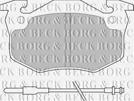 BORG & BECK BBP1545 Комплект гальмівних колодок, дискове гальмо