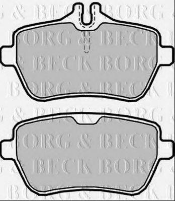 BORG & BECK BBP2366 Комплект гальмівних колодок, дискове гальмо