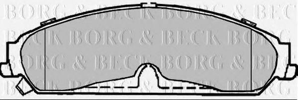 BORG & BECK BBP2369 Комплект гальмівних колодок, дискове гальмо