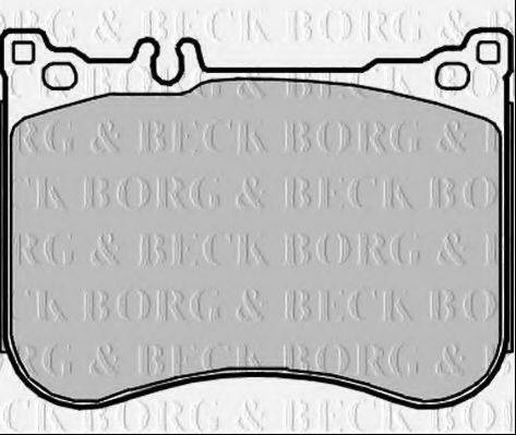 BORG & BECK BBP2375 Комплект гальмівних колодок, дискове гальмо