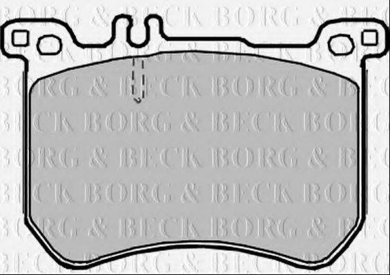 BORG & BECK BBP2378 Комплект гальмівних колодок, дискове гальмо