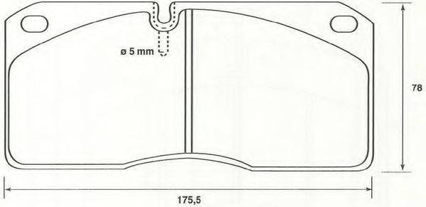 RENAULT TRUCKS 5001 825 639 Комплект гальмівних колодок, дискове гальмо