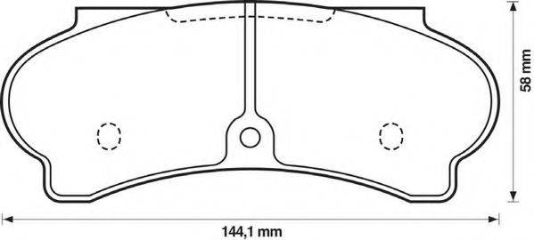 SIMER 1681 Комплект гальмівних колодок, дискове гальмо