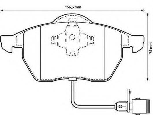 BREMBO DP85012 Комплект гальм, дисковий гальмівний механізм