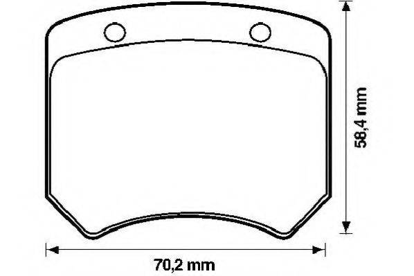 AUSTIN GBP103 Комплект гальмівних колодок, дискове гальмо