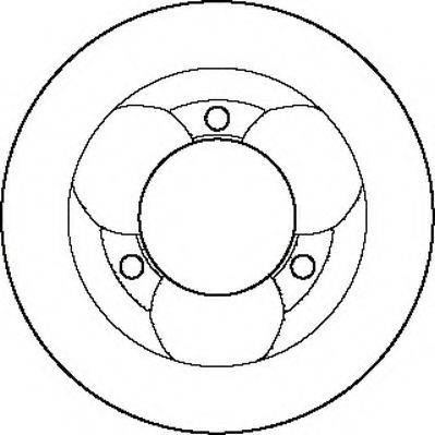 VALEO 186132 гальмівний диск