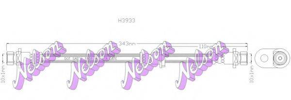 BROVEX-NELSON H3933 Гальмівний шланг