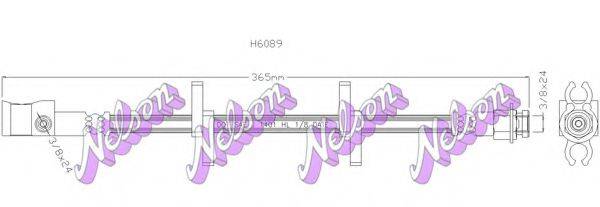 BROVEX-NELSON H6089 Гальмівний шланг
