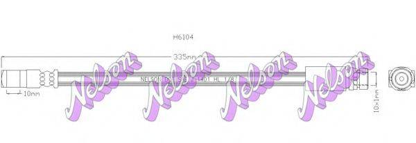 BROVEX-NELSON H6104 Гальмівний шланг
