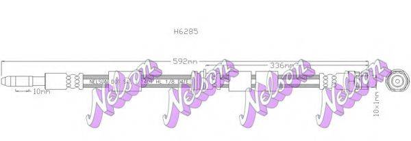 BROVEX-NELSON H6285 Гальмівний шланг