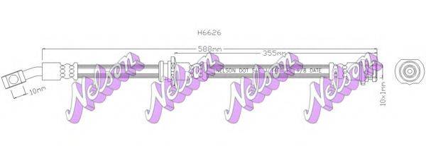 BROVEX-NELSON H6626 Гальмівний шланг