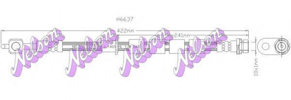 BROVEX-NELSON H6637 Гальмівний шланг