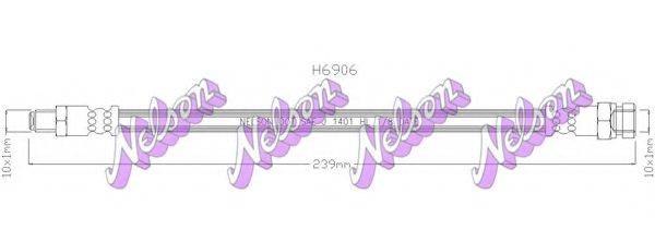 BROVEX-NELSON H6906 Гальмівний шланг