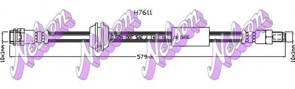 BROVEX-NELSON H7611 Гальмівний шланг