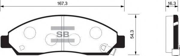FI.BA 24370 Комплект гальмівних колодок, дискове гальмо