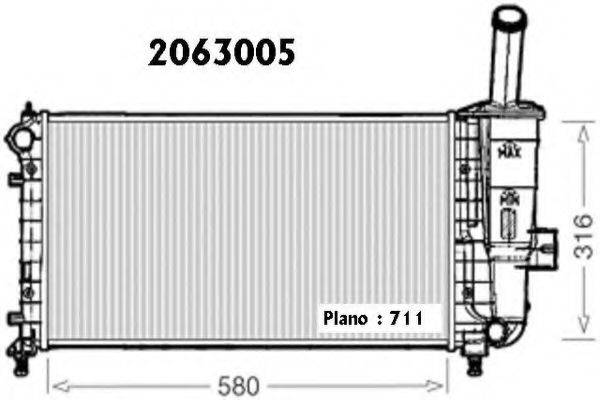 DIEDERICHS BM200 Радіатор, охолодження двигуна