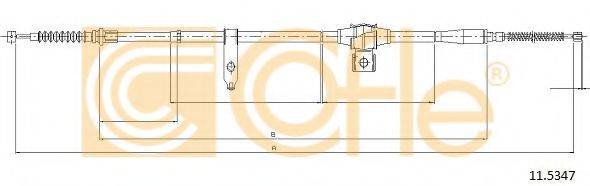 FORD UR6144410 Трос, стоянкова гальмівна система