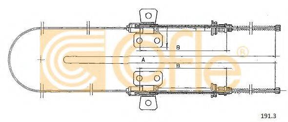 COFLE 1913 Трос, стоянкова гальмівна система