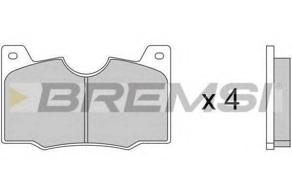 BREMSI 20204 Комплект гальмівних колодок, дискове гальмо
