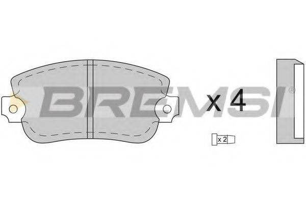 BREMSI 20292 Комплект гальмівних колодок, дискове гальмо