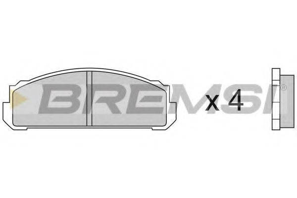BREMSI BP2076 Комплект тормозных колодок, дисковый тормоз