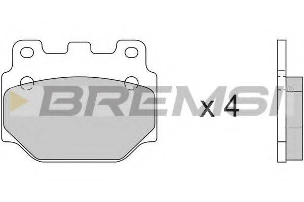 BREMSI 20321 Комплект гальмівних колодок, дискове гальмо