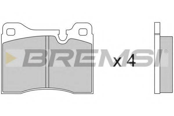 BREMSI 20437 Комплект гальмівних колодок, дискове гальмо