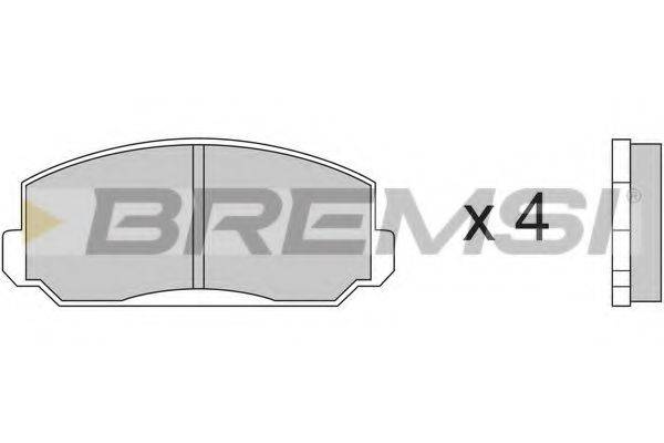 BREMSI 20535 Комплект гальмівних колодок, дискове гальмо