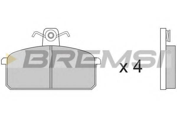 BREMSI 20639 Комплект гальмівних колодок, дискове гальмо
