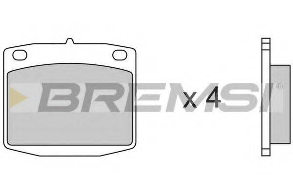 BREMSI BP2173 Комплект тормозных колодок, дисковый тормоз