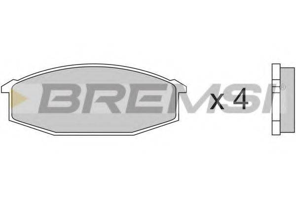 BREMSI BP2180 Комплект гальмівних колодок, дискове гальмо