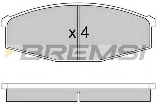 BREMSI BP2234 Комплект гальмівних колодок, дискове гальмо