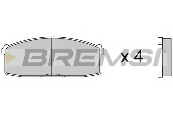 BREMSI BP2237 Комплект тормозных колодок, дисковый тормоз