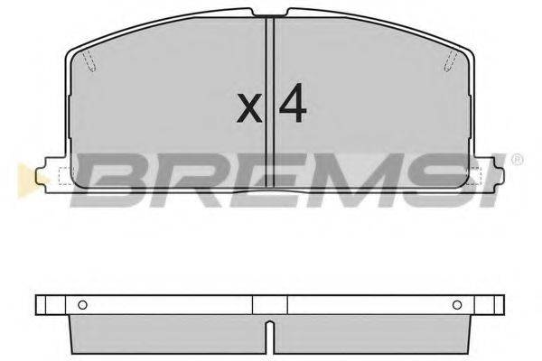 BREMSI BP2255 Комплект тормозных колодок, дисковый тормоз