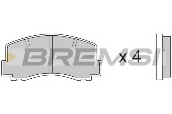 BREMSI 20956 Комплект гальмівних колодок, дискове гальмо